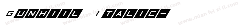 Gunhi1l Italic字体转换